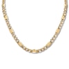 Thumbnail Image 1 of Semi-Solid Figaro Chain Necklace 10K Yellow Gold 22" 6.7mm