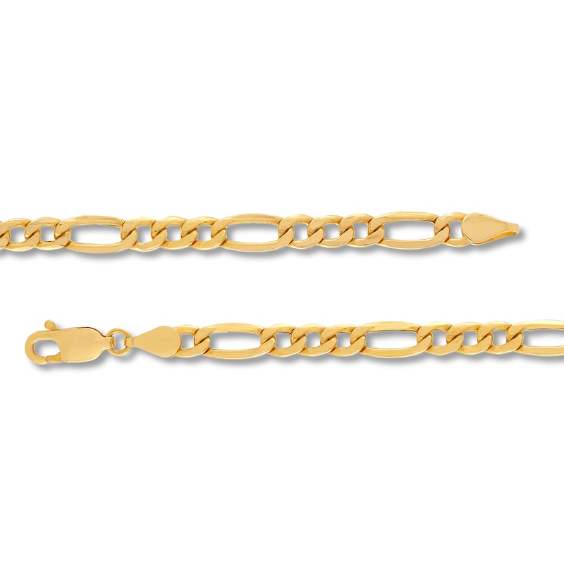 Main Image 2 of Hollow Figaro Chain Necklace 14K Yellow Gold 20" 4.4mm