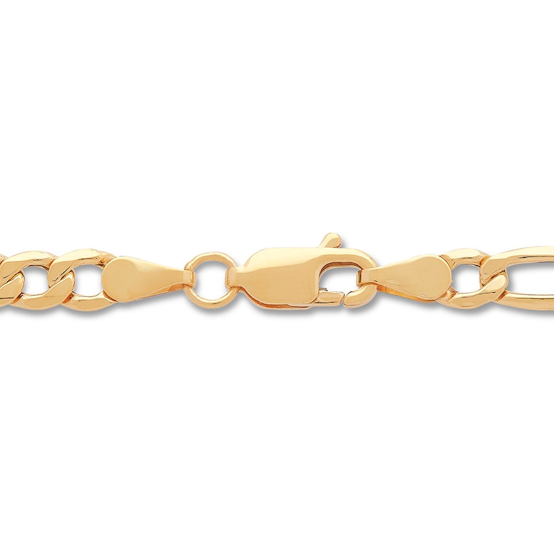 Main Image 3 of Hollow Figaro Chain Necklace 14K Yellow Gold 20" 4.4mm