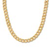 Thumbnail Image 1 of Hollow Curb Chain Necklace 10K Yellow Gold 22" Approx. 8.8mm