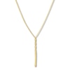 Thumbnail Image 1 of Braided Drop Necklace 10K Yellow Gold 18"
