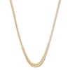 Thumbnail Image 1 of Graduated Curb Link Necklace 10K Yellow Gold 18&quot;