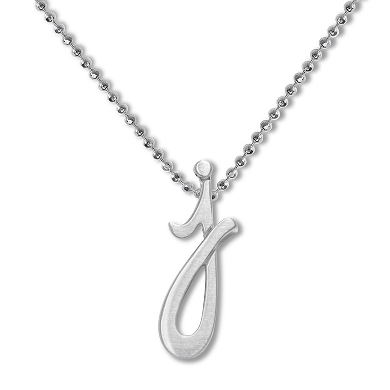 Main Image 1 of Alex Woo Autograph Letter J Necklace Sterling Silver 16"