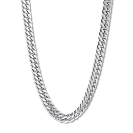 Solid Link Chain Necklace Stainless Steel 22" Approx. 9mm