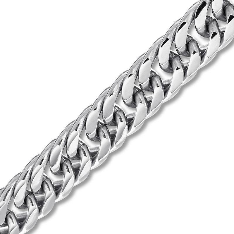 Main Image 2 of Solid Link Chain Necklace Stainless Steel 22" Approx. 9mm