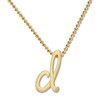 Thumbnail Image 1 of Alex Woo Autograph Letter D Necklace 14K Yellow Gold 16"