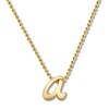 Thumbnail Image 1 of Alex Woo Autograph Letter A Necklace 14K Yellow Gold 16"