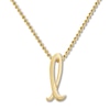 Thumbnail Image 1 of Alex Woo Autograph Letter L Necklace 14K Yellow Gold 16"