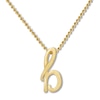 Thumbnail Image 1 of Alex Woo Autograph Letter B Necklace 14K Yellow Gold 16"