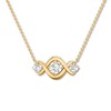 Thumbnail Image 0 of Diamond Swirl Necklace 1/4 carat tw Round 10K Yellow Gold