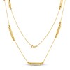 Thumbnail Image 1 of Bar Station Necklace 10K Yellow Gold 32"