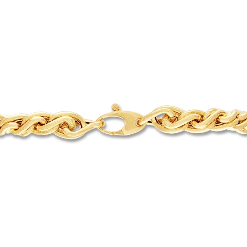 Main Image 2 of Women's Wheat Chain Necklace 14K Yellow Gold 18"