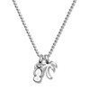 Thumbnail Image 1 of Alex Woo Necklace Mini Flip Flop & Palm Tree St. Silver 16"