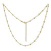 Thumbnail Image 1 of Station Cable Necklace 10K Yellow Gold Adjustable 16"-18"