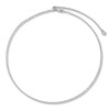 Thumbnail Image 1 of Solid Mirror Cable Necklace 14K White Gold Adjustable 20" 1.3mm
