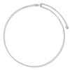 Thumbnail Image 1 of Solid Wheat Chain Necklace 14K White Gold Adjustable 20" 1.5mm
