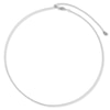 Thumbnail Image 1 of Diamond-Cut Solid Bead Necklace 10K White Gold Adjustable 20" 1.2mm