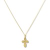 Thumbnail Image 1 of Contemporary Cross Necklace 14K Yellow Gold 18"