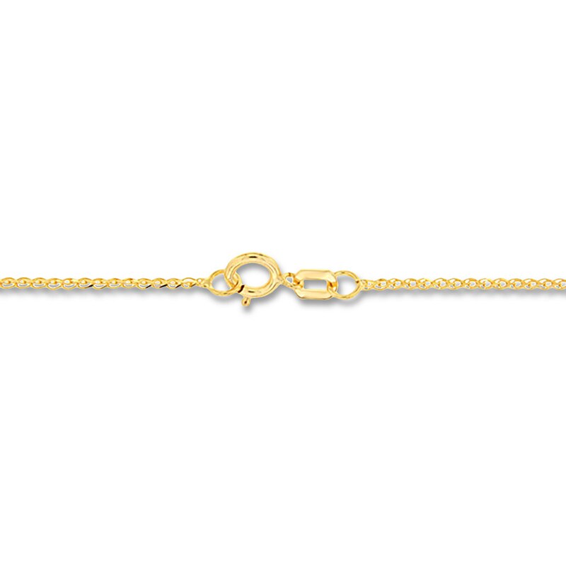Main Image 2 of Contemporary Cross Necklace 14K Yellow Gold 18"