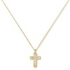 Thumbnail Image 1 of Openwork Cross Necklace 14K Two-Tone Gold 18"