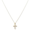 Thumbnail Image 0 of Contemporary Crucifix Necklace 14K Two-Tone Gold 18"