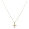 Thumbnail Image 1 of Contemporary Crucifix Necklace 14K Two-Tone Gold 18"