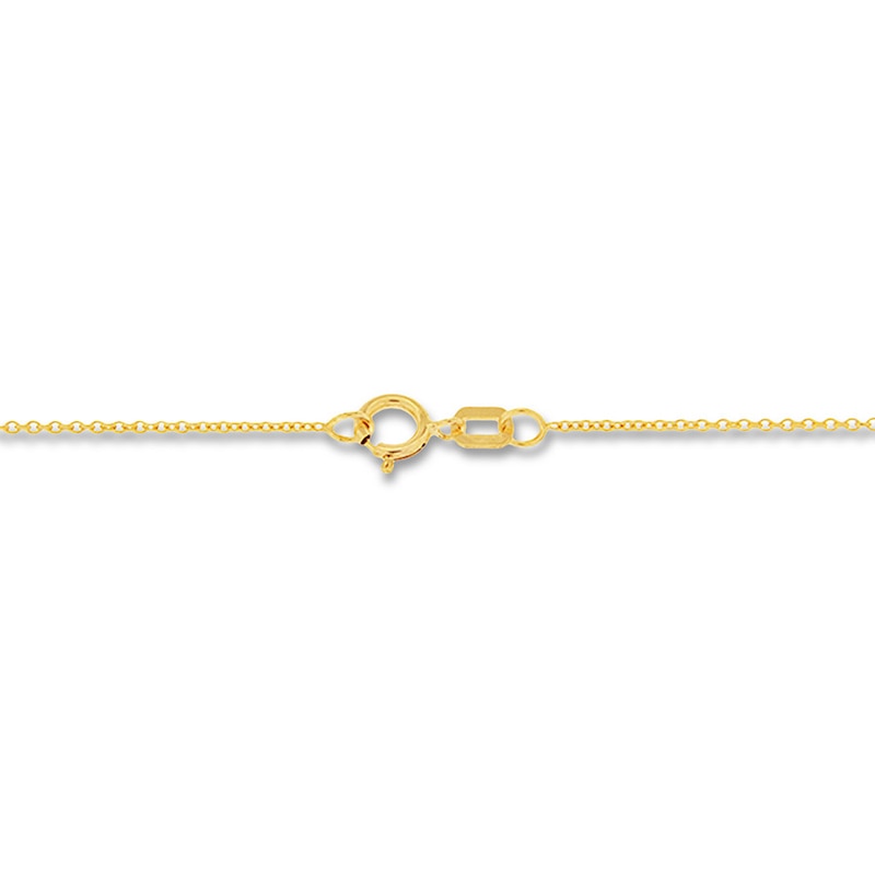 Main Image 2 of Contemporary Crucifix Necklace 14K Two-Tone Gold 18"