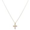 Thumbnail Image 1 of Contemporary Crucifix Necklace 14K Two-Tone Gold 18"