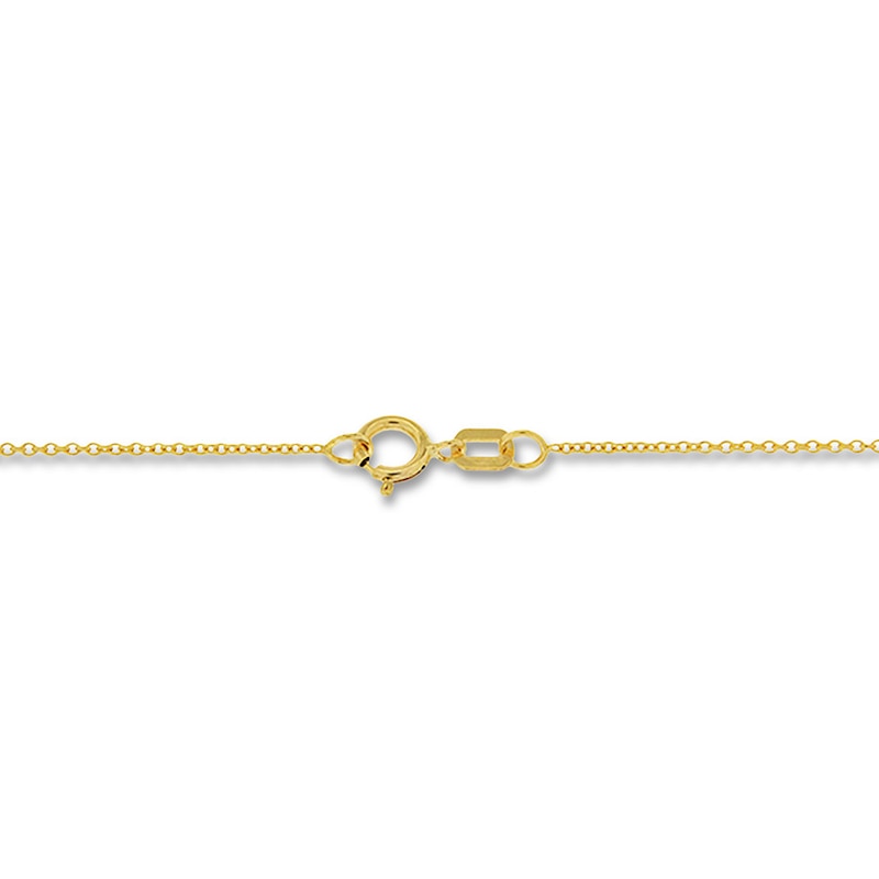 Contemporary Crucifix Necklace 14K Two-Tone Gold 18"