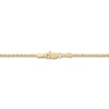 Thumbnail Image 2 of Filigree Ribbon Cross Necklace 14K Yellow Gold 18"