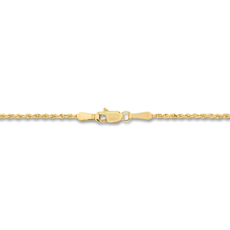 Filigree Ribbon Cross Necklace 14K Yellow Gold 18"