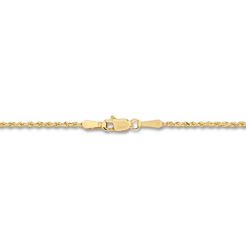 Main Image 2 of Filigree Ribbon Cross Necklace 14K Yellow Gold 18"