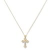 Thumbnail Image 1 of Crucifix Necklace 14K Two-Tone Gold 18"