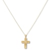 Thumbnail Image 1 of Wide Filigree Cross Necklace 14K Yellow Gold 18"