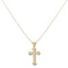 Thumbnail Image 0 of Gothic Cross Necklace 14K Two-Tone Gold 18"