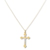 Thumbnail Image 0 of Gothic Crucifix Necklace 14K Two-Tone Gold 18"