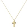 Thumbnail Image 0 of Open Trellis Cross Necklace 14K Yellow Gold 18"