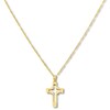 Thumbnail Image 1 of Open Cross Necklace 14K Yellow Gold 18"