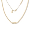 Thumbnail Image 0 of Love Curb Chain Choker Necklace 14K Yellow Gold 12"