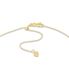 Thumbnail Image 2 of Love Curb Chain Choker Necklace 14K Yellow Gold 12"