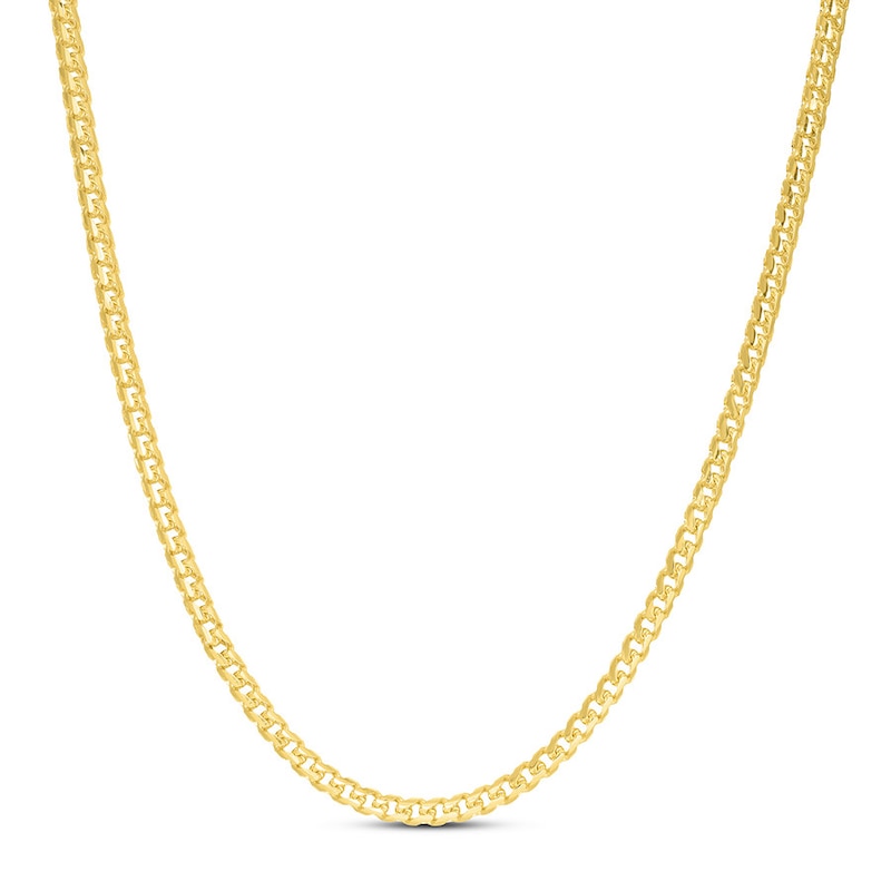 Main Image 1 of Hollow Franco Chain 10K Yellow Gold 24" 5mm