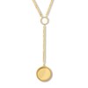 Thumbnail Image 1 of Medallion Drop Necklace 14K Yellow Gold 18"