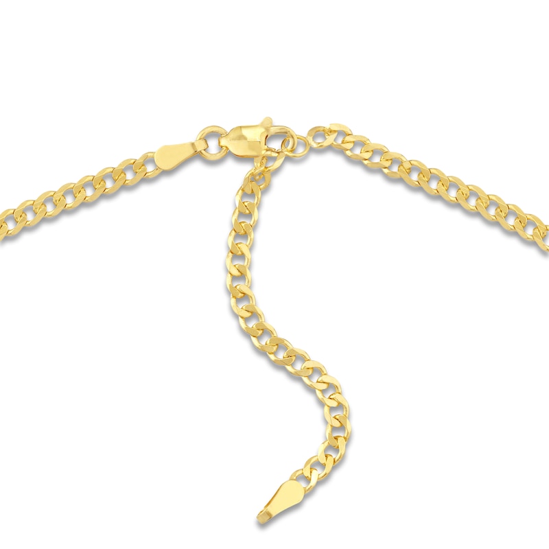 Main Image 3 of Madonna and Crucifix Choker 14K Yellow Gold 15" Adjustable