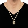 Thumbnail Image 3 of Men's Crucifix and Anchor Necklace 10K Two-Tone Gold 22"