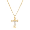 Thumbnail Image 0 of Crucifix Chain Necklace 10K Two-Tone Gold 22"