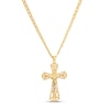 Thumbnail Image 2 of Crucifix Chain Necklace 10K Two-Tone Gold 22"