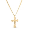 Thumbnail Image 3 of Crucifix Chain Necklace 10K Two-Tone Gold 22"