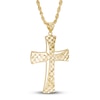 Thumbnail Image 1 of Men's Cross Chain Necklace 10K Yellow Gold