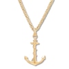 Thumbnail Image 1 of Men's Anchor Necklace 10K Yellow Gold 22" Length