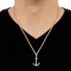 Thumbnail Image 4 of Men's Anchor Necklace 10K Yellow Gold 22" Length